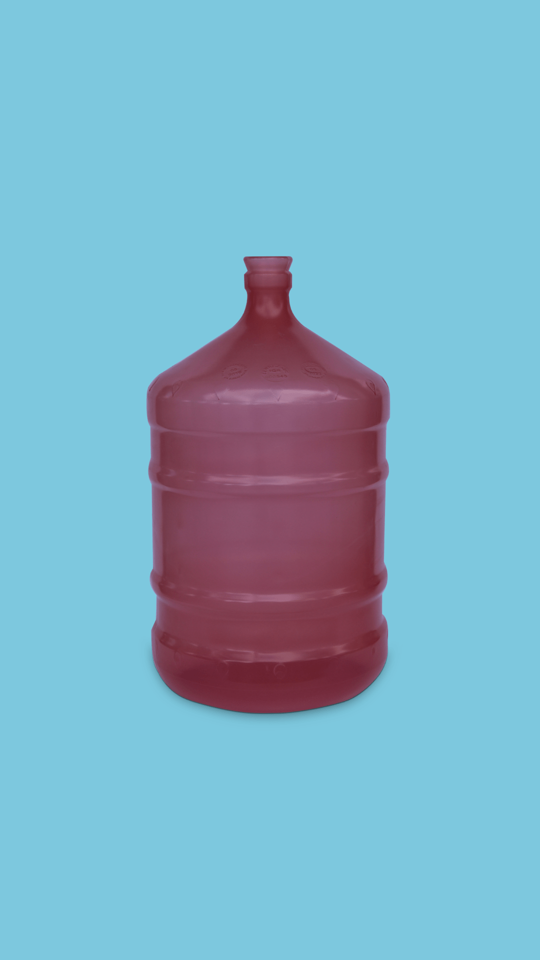 Galão de 20 litros PP rosa para água mineral Plástico São Pedro